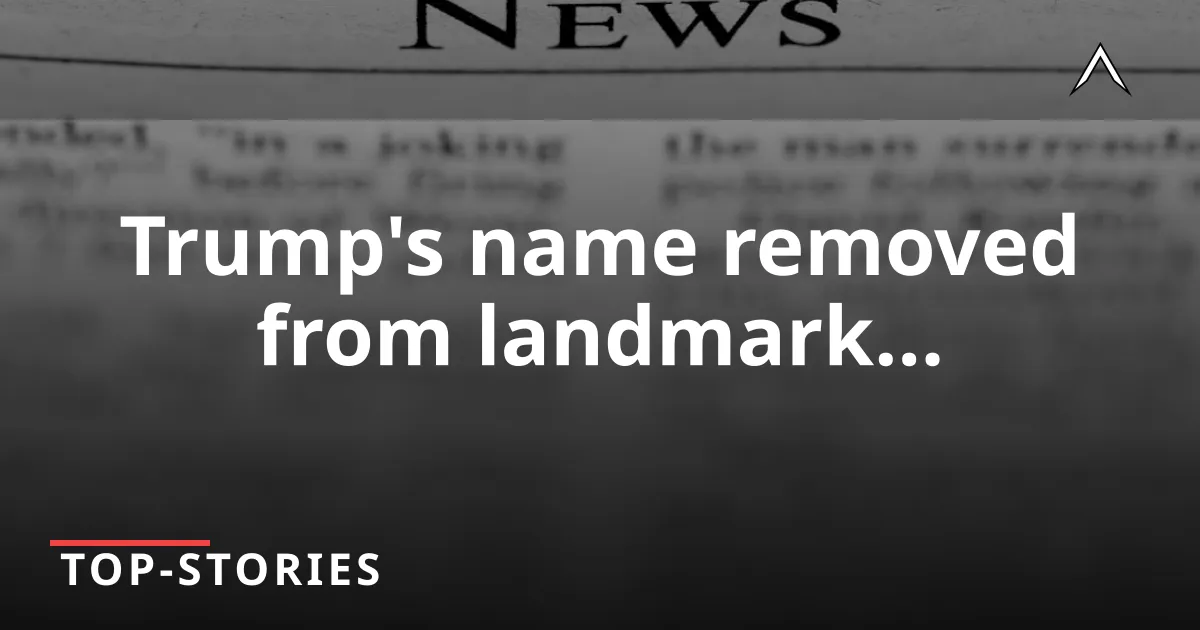 Judge Rules Trump's Name Off Kennedy Center