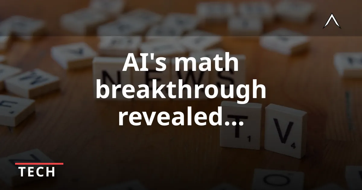 OpenAI's AI Solves 80-Year-Old Math Conjecture