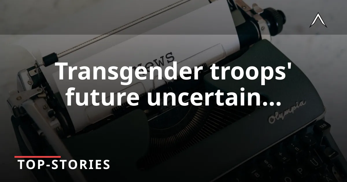 Court Rules Pentagon's Transgender Ban Illegal