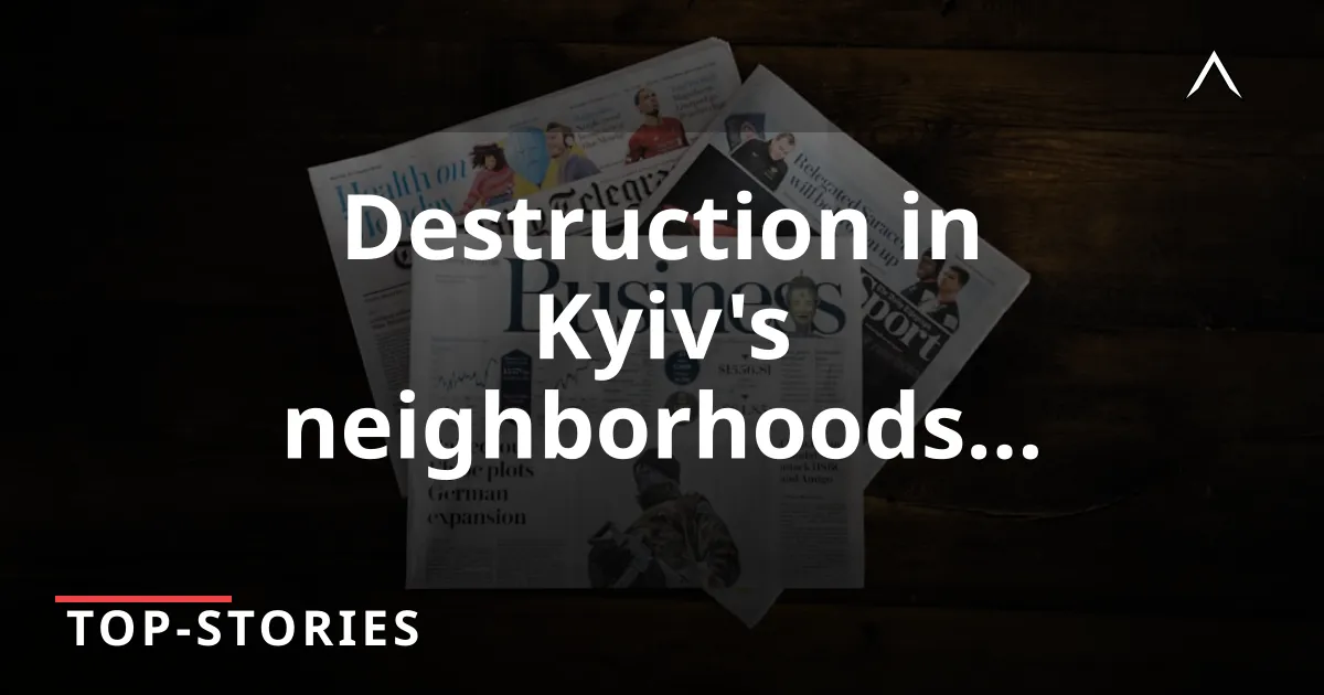 Kyiv's Heartbreak: Russian Strikes Devastate Neighborhood