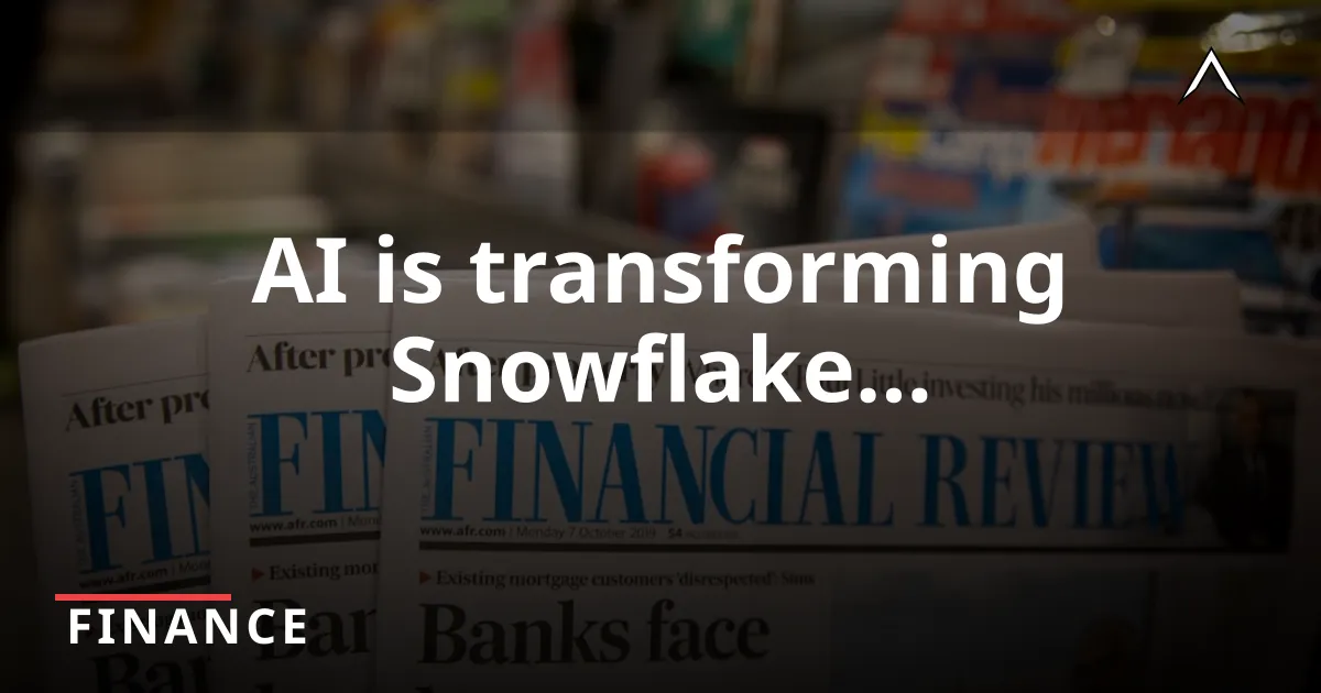 Snowflake CEO: AI Fuels Record Stock Surge