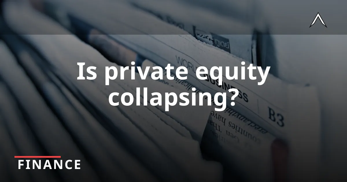 Private Equity Faces Major Liquidity Crisis