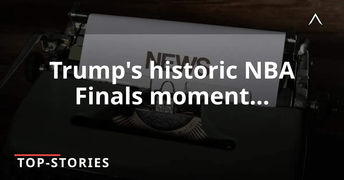 Trump Booed at NBA Finals: A Historic First