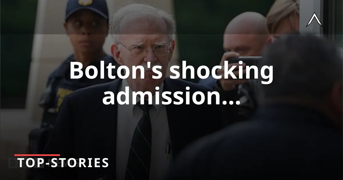 John Bolton Pleads Guilty to Mishandling Classified Info